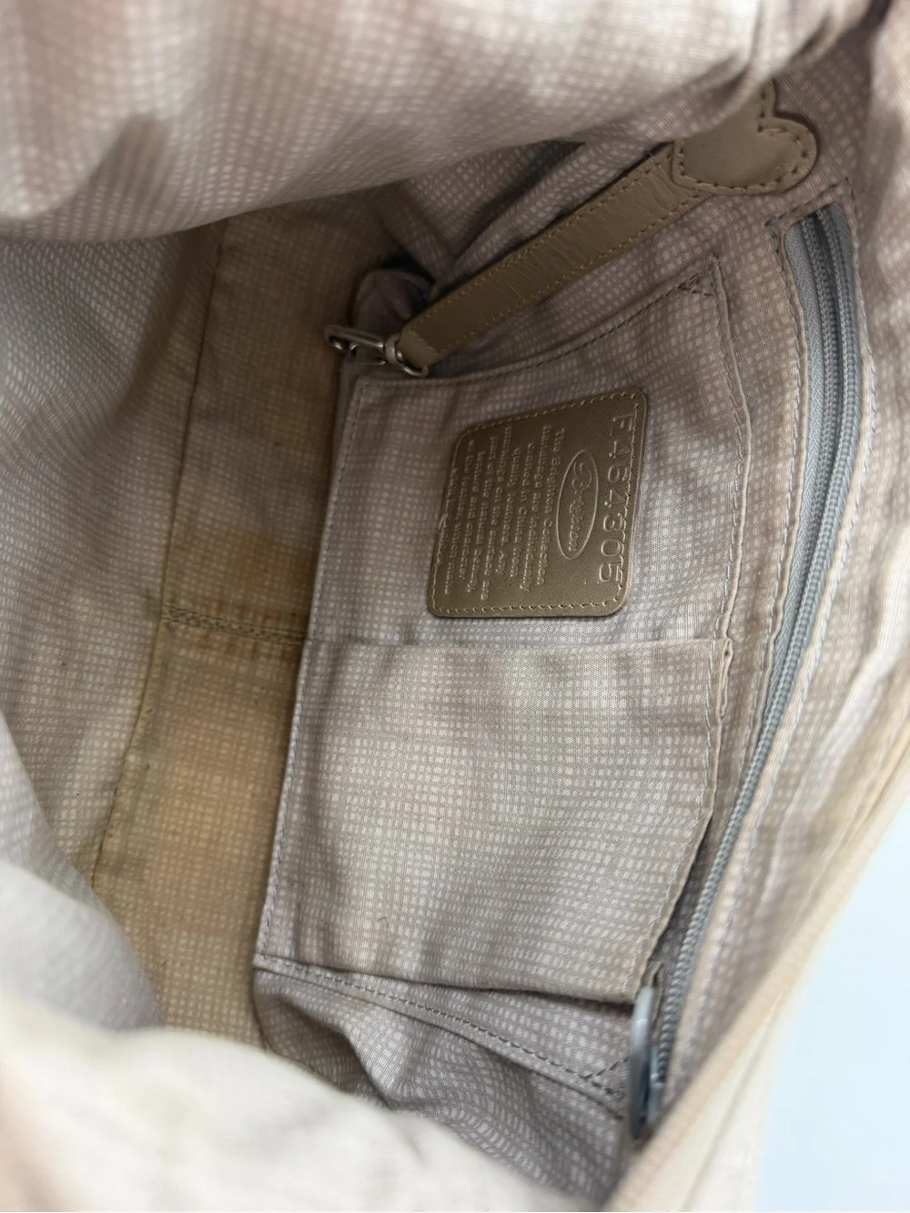 Brighton Barbados Ziptop Hobo bag in Zinc Pearl leather hand-braided strap purse